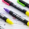 BAZIC Twin-Tip Fluorescent Highlighters, 5-Pack, Assorted, 24-Pack